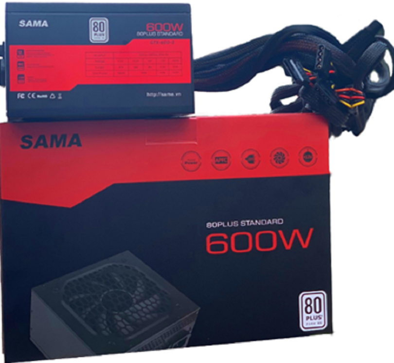 Nguồn SAMA GTX-600-2 600W ( 80 Plus /Màu Đen) giới thiệu